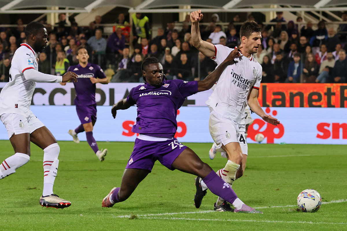 Milan-Fiorentina a confronto: +4 per i viola. 6 punti nelle ultime 5 per i rossoneri