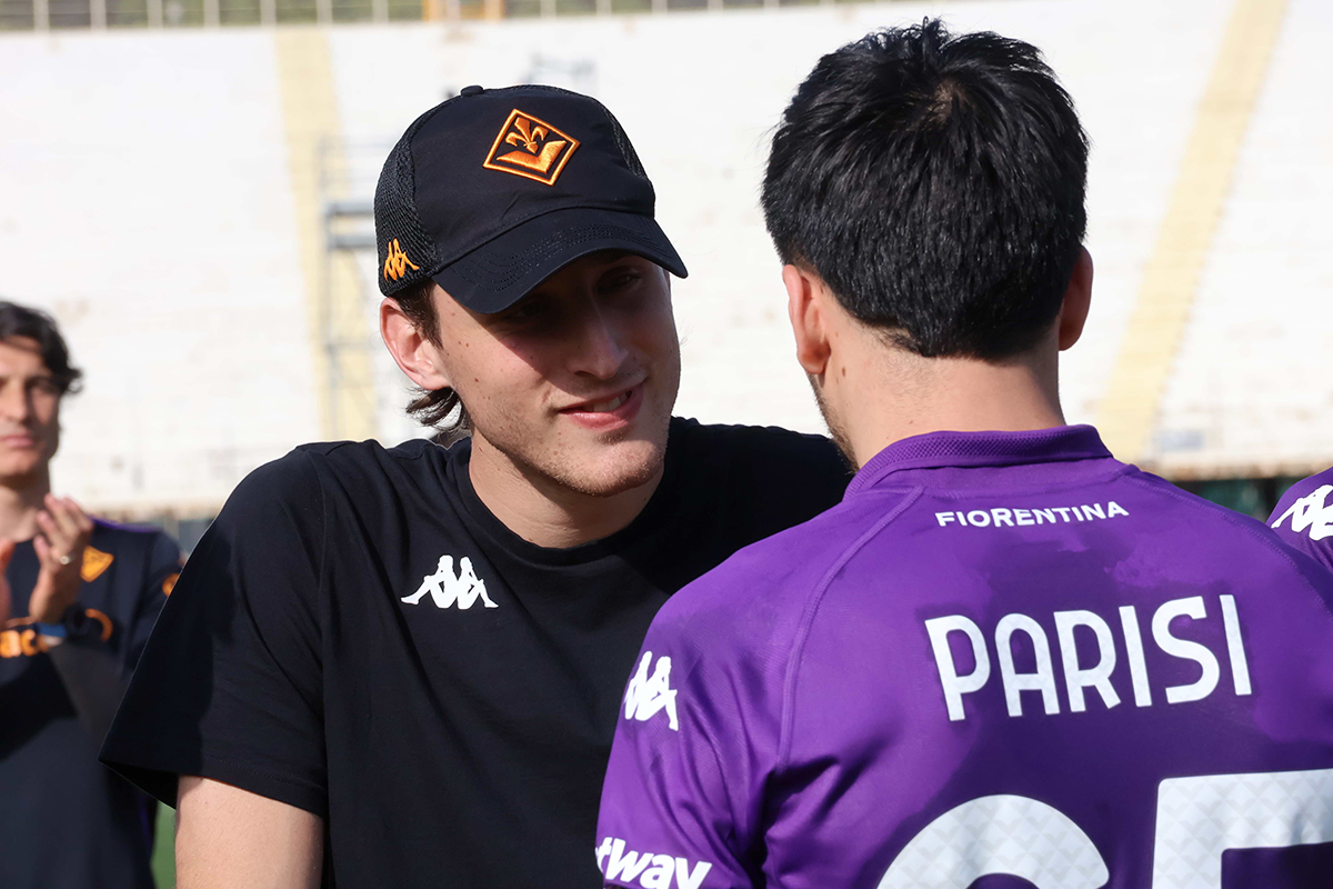 Edoardo Bove al Foro Italico per sostenere l'amico Cobolli