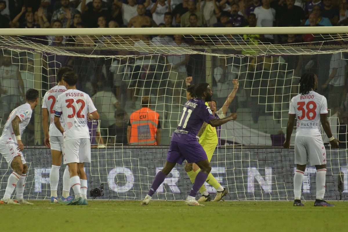 Fin qui 3 gol su 3 in Serie A segnati dalla Fiorentina su palla inattiva. E sorte amica coi pali