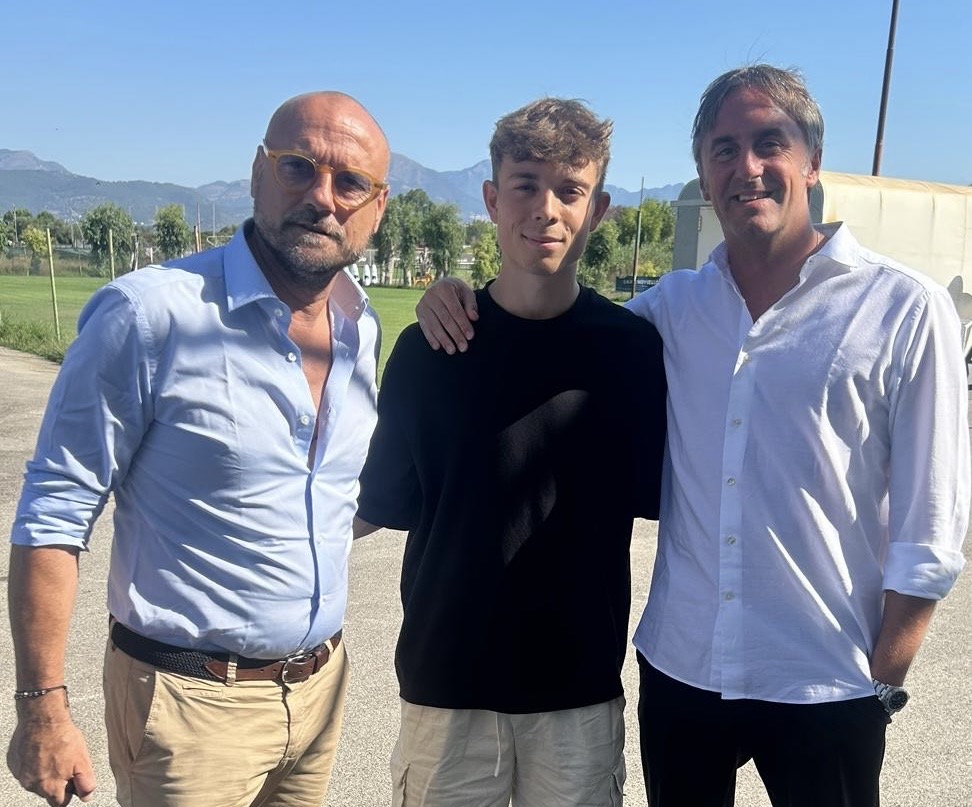 Amatucci, la prima foto da giocatore della Salernitana