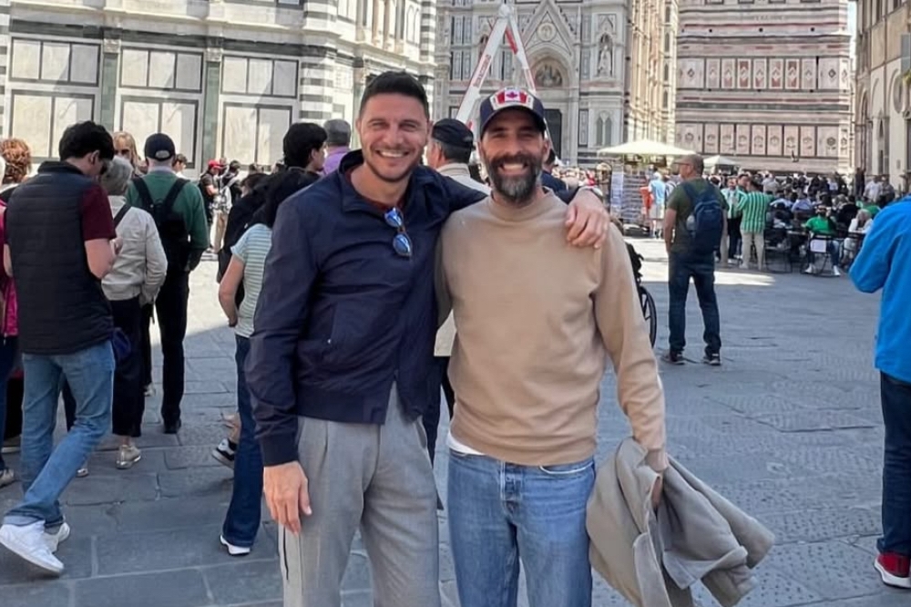 Incontro speciale in centro a Firenze tra Borja Valero e Joaquin (FOTO)