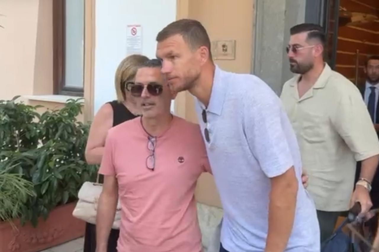 Dzeko, visite mediche terminate a Roma. Ora la partenza per Firenze (VIDEO VI.IT)