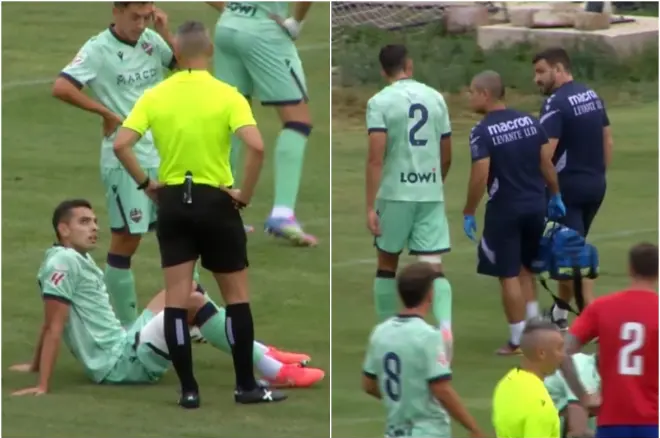 Moreno, ko muscolare dopo 9’ dal debutto col Levante