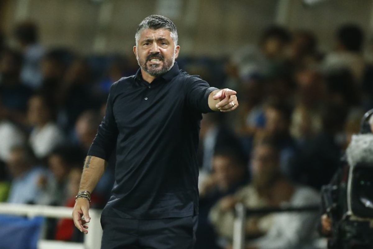 In tribuna al Franchi per Fiorentina-Napoli c'è il ct azzurro Gennaro Gattuso