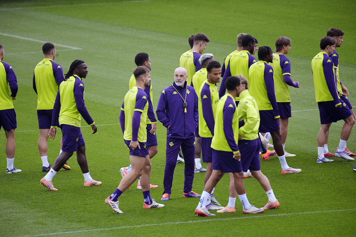 Dal Viola Park: personalizzato per Gosens. Pradè presente alla rifinitura