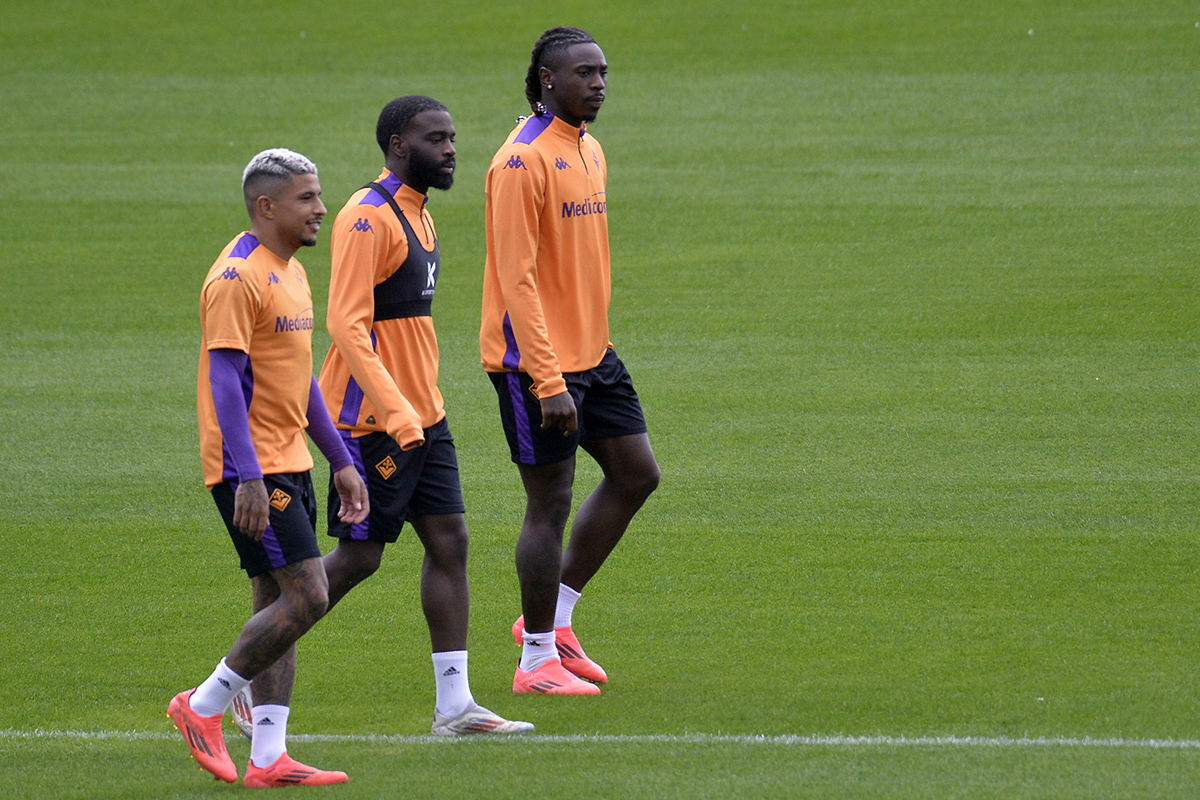 Le immagini della rifinitura alla vigilia di Fiorentina-The New Saints