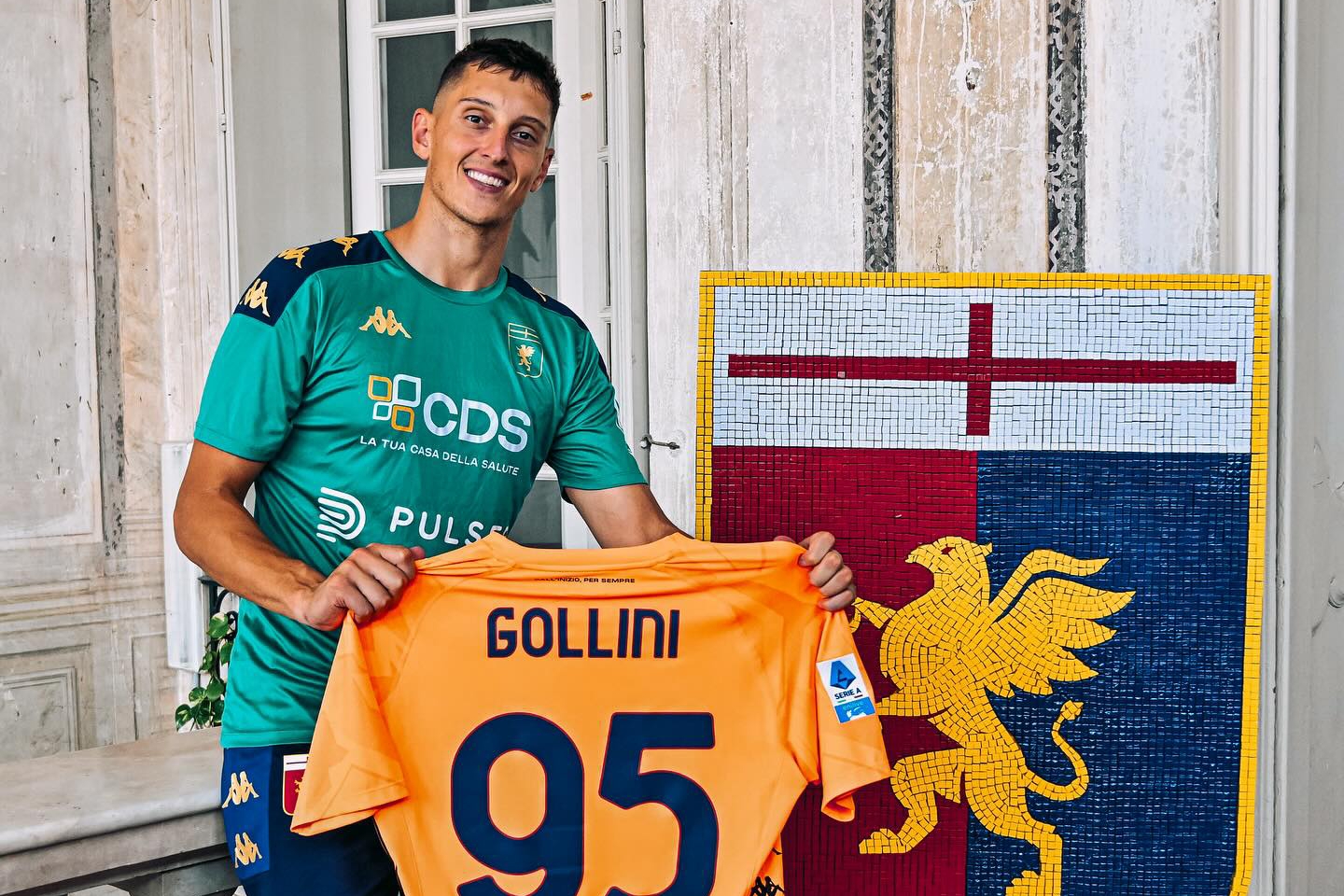 Ex viola, al Genoa si ferma Gollini. Sarà operato giovedì