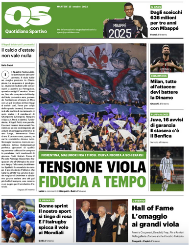 Fiorentina, è l’ora del risveglio: in Scozia è decisiva. Italiano spera in Nico ma in tanti devono dare risposte