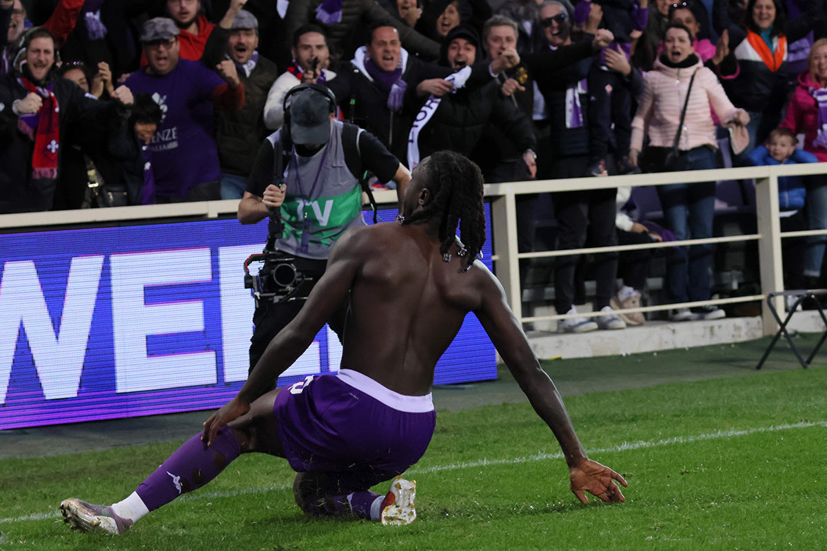 Fiorentina bellissima e un Kean da favola. Viola al secondo posto