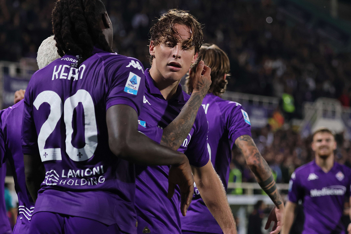 Bove, tornato a Firenze per un affaticamento muscolare. Kean va gestito