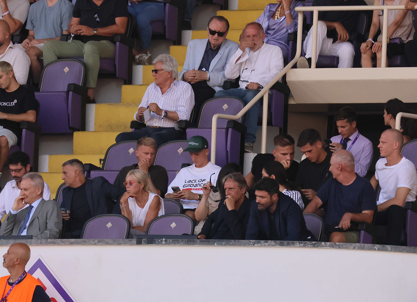Gudmundsson, Pongracic, Krastev e Christensen in tribuna per assistere a Fiorentina-Venezia (FOTO VI.IT)