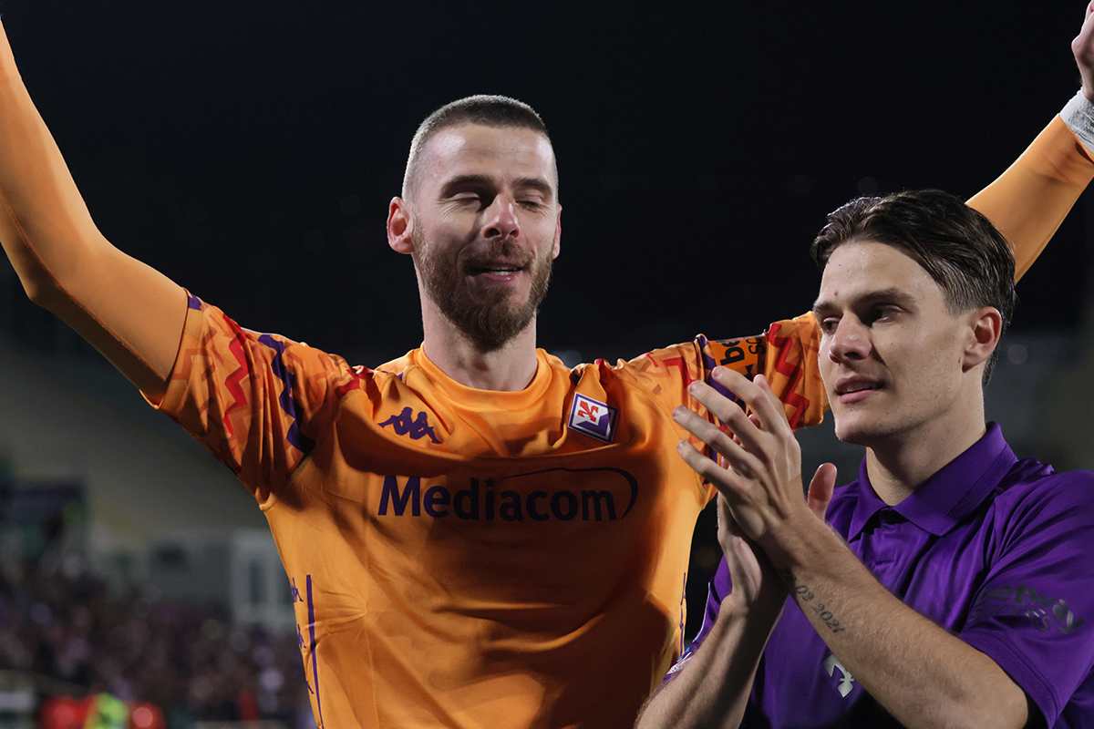 I giocatori viola festeggiano sui social e De Gea scherza con Gud su Instagram