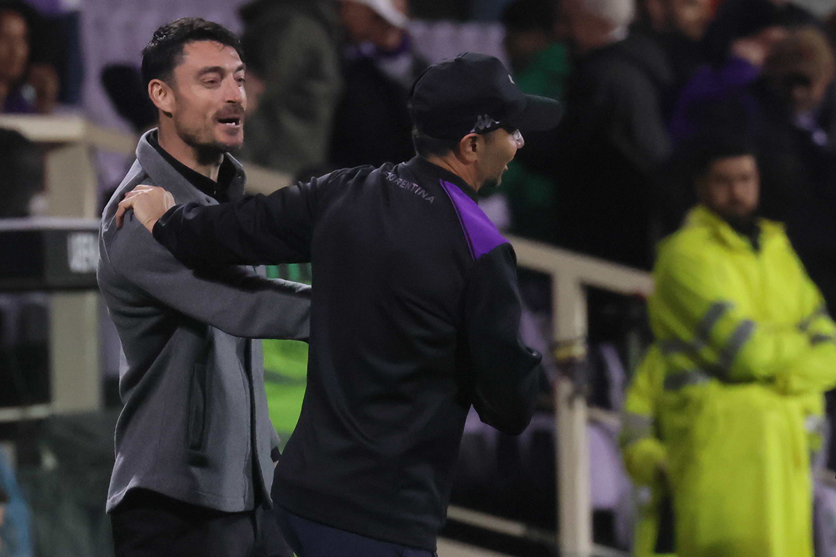 Tensione nel finale di Fiorentina-Celje: scintille tra Riera e Palladino