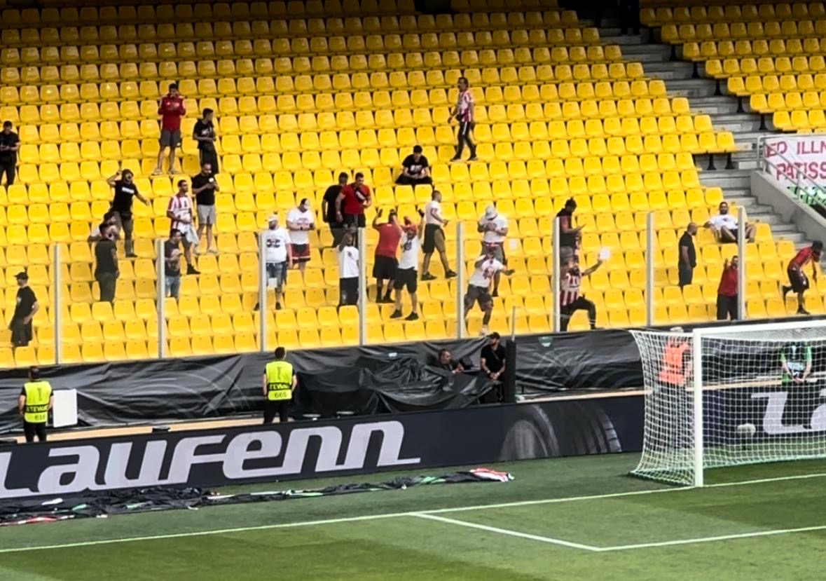 Olympiacos-Fiorentina, primi tifosi all’interno dell’Agia Sophia (VIDEO)