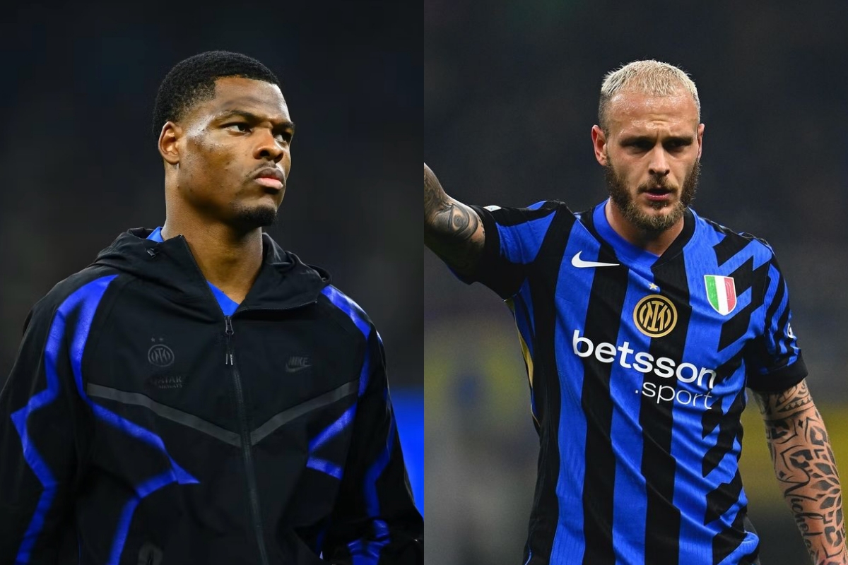 I messaggi degli interisti Dimarco e Dumfries per Edoardo Bove