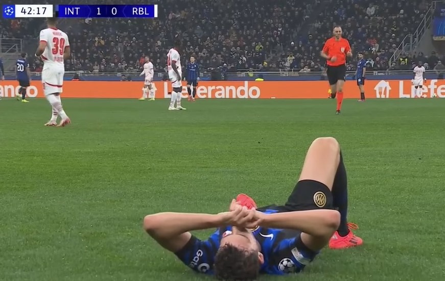 Inter-Lipsia, infortunio per Pavard