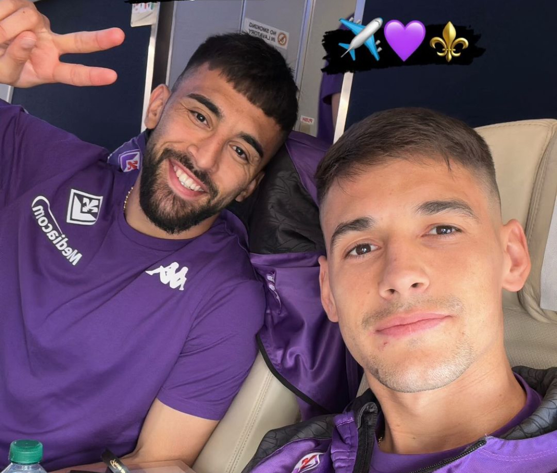 Fiorentina in partenza per Plzen da Peretola (FOTO)