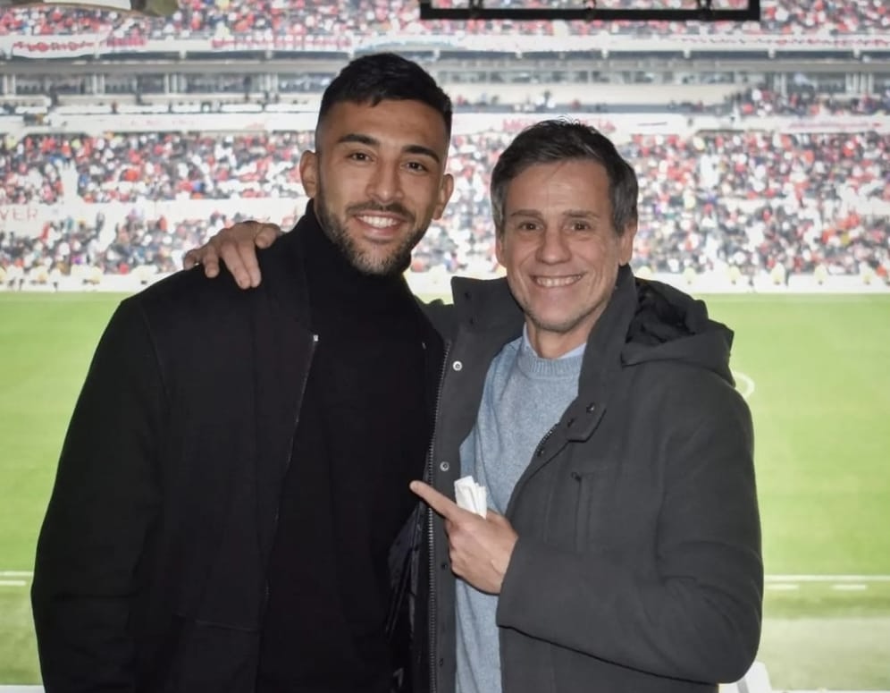 Nico Gonzalez, ieri presente al Mas Monumental per River Plate-Lanus