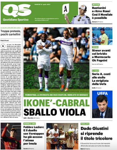 Quotidiani: la prima pagina di Qs, Stadio, Gazzetta, Corriere dello Sport, Tuttosport