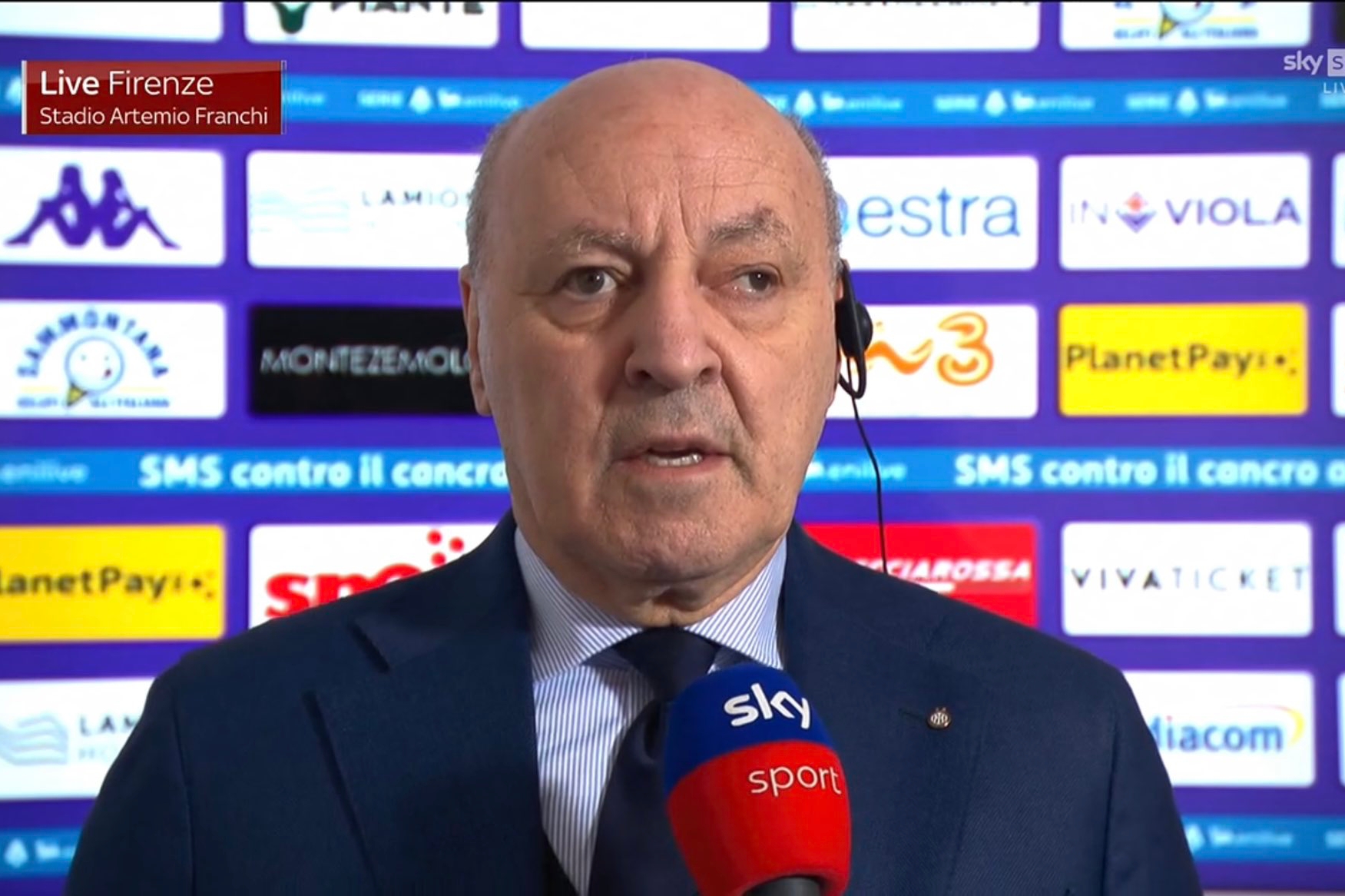 Marotta prima di Inter-Fiorentina: “Vinciamo senza alibi. Joao Felix mai trattato”