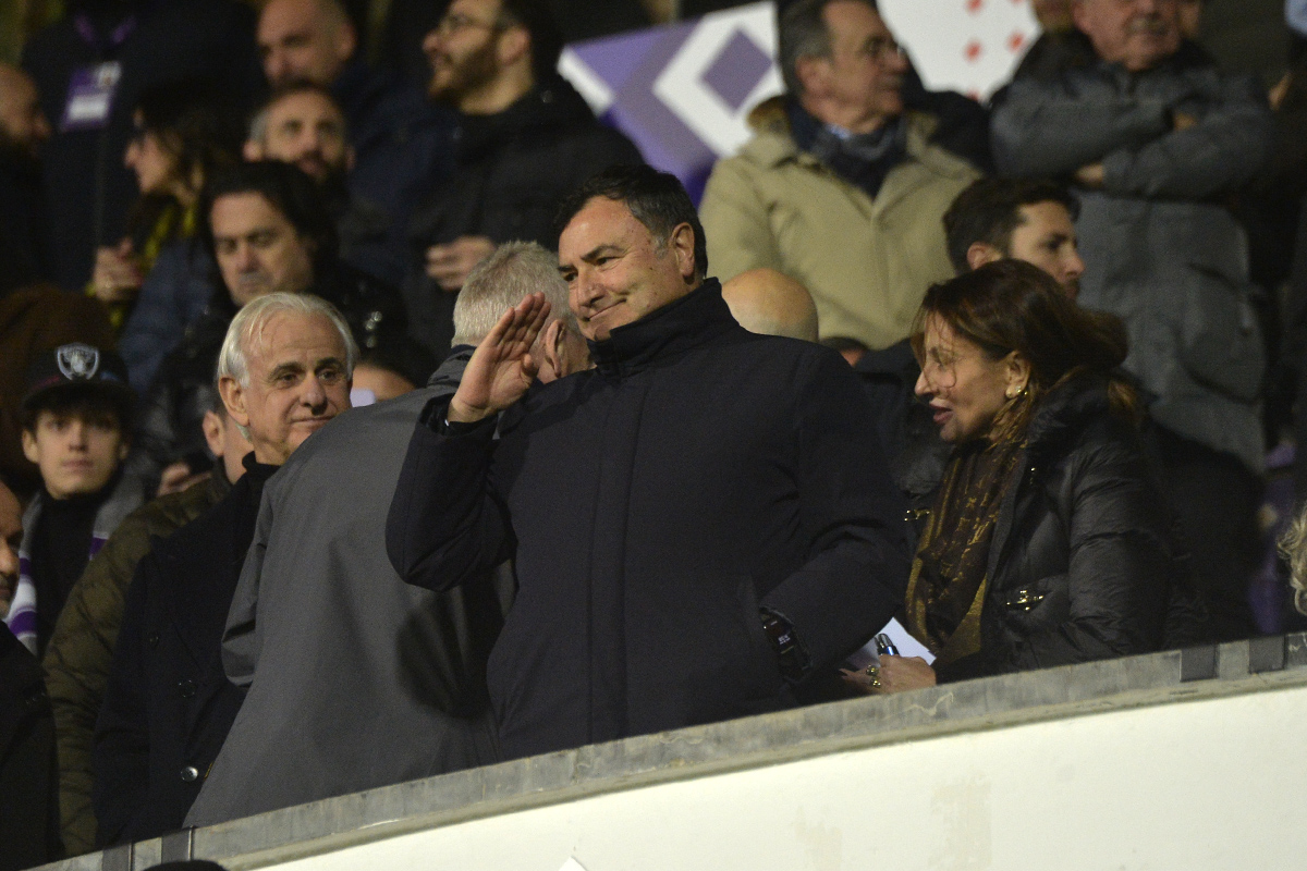 Joe Barone, ieri messa privata al Viola Park