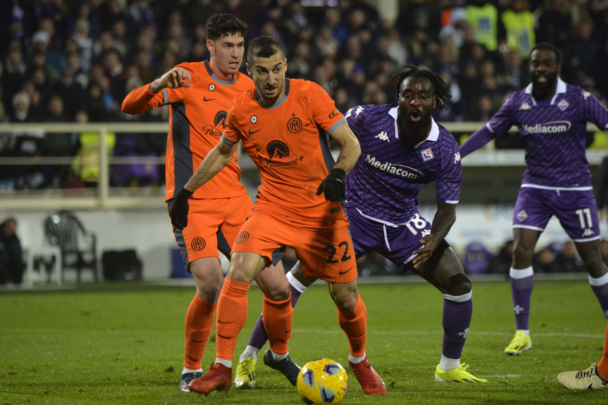Tegola Mkhitaryan per l'Inter, salta la Fiorentina. Pronto Zielinski