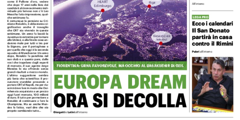 Quotidiani: la prima pagina di Qs, Stadio, Gazzetta, Corriere dello Sport, Tuttosport