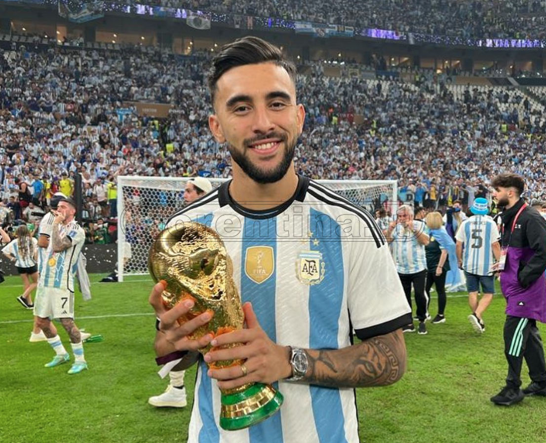 Gonzalez già tornato a Firenze: l’argentino al centro sportivo con la medaglia di Campione del Mondo