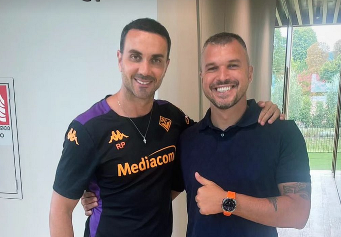 Bojinov, visita al Viola Park all'amico Palladino (FOTO)