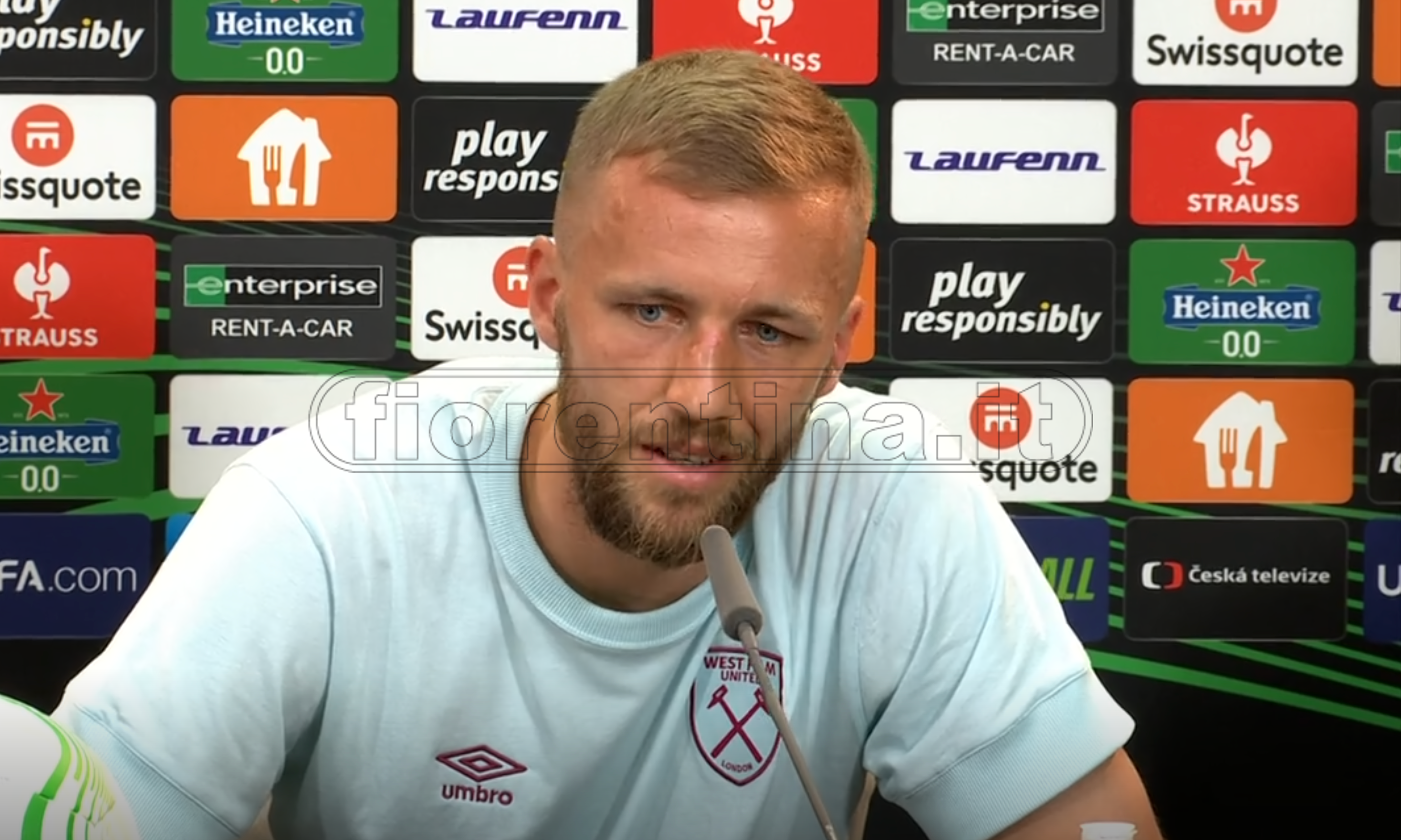 Souček (West Ham): "In passato vicino alla Fiorentina. Sarebbe bellissimo vincere a 'casa'"