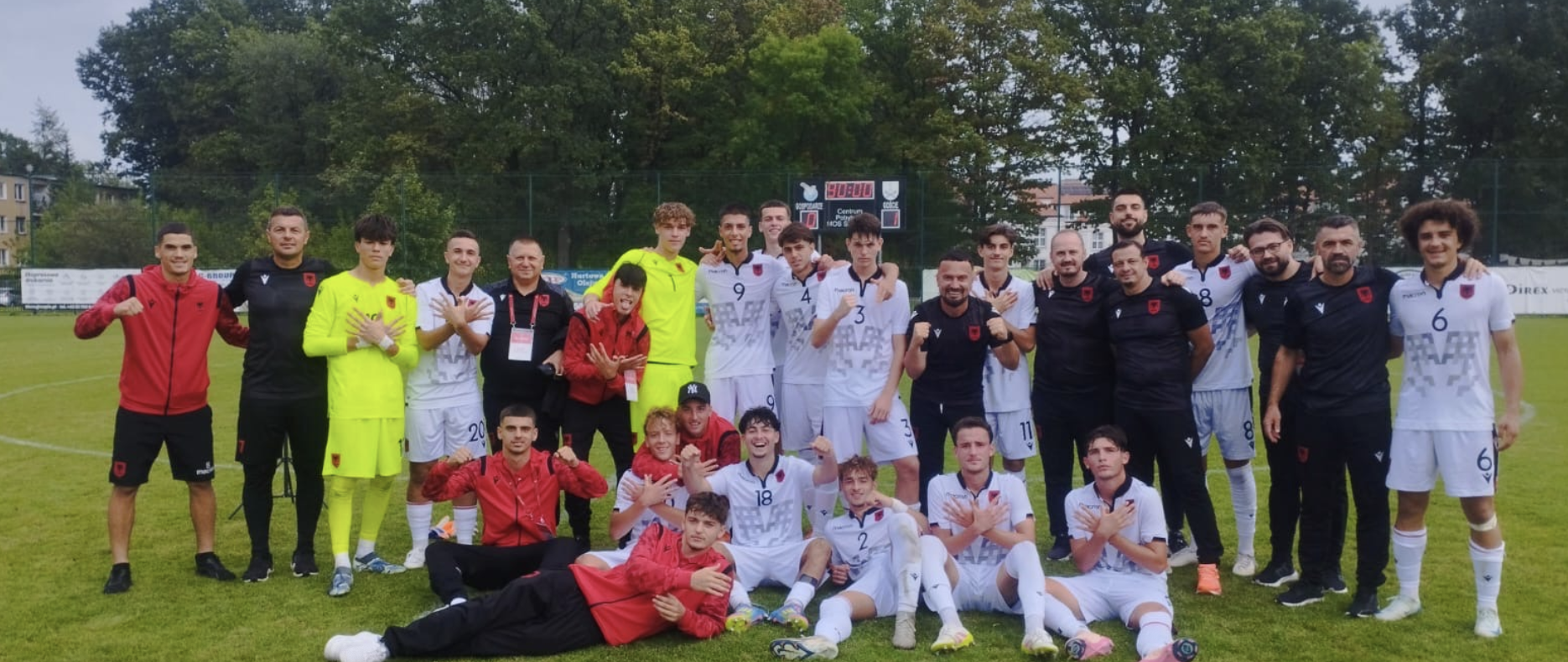 Il giovane Luka in rete con la maglia dell'Albania U17: gol decisivo contro la Norvegia