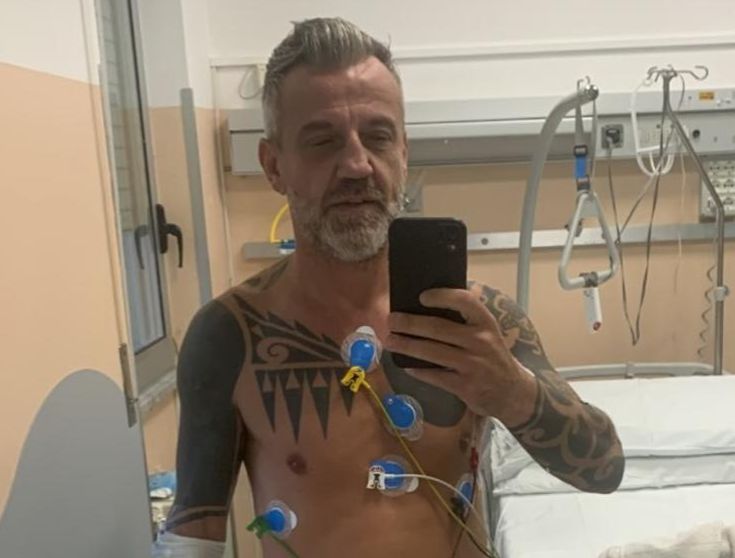 Principio d'infarto per Flachi, operato: "Ora sto meglio. Grazie a tutti"