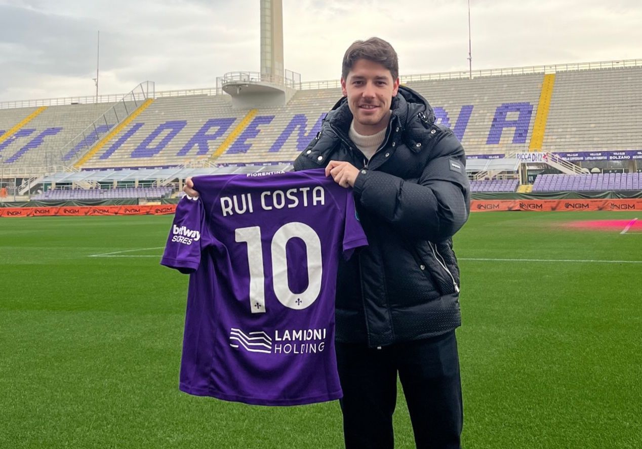 Hugo Costa, il figlio di Rui in città. Ha visitato anche lo stadio e il Viola Park