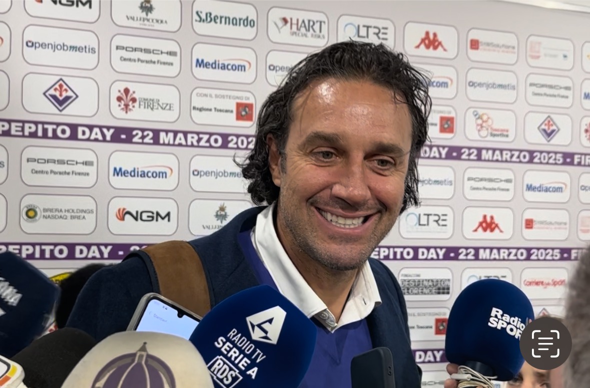 Toni: "Bello tornare a Firenze. Kean? L'ambiente viola gli ha fatto bene"