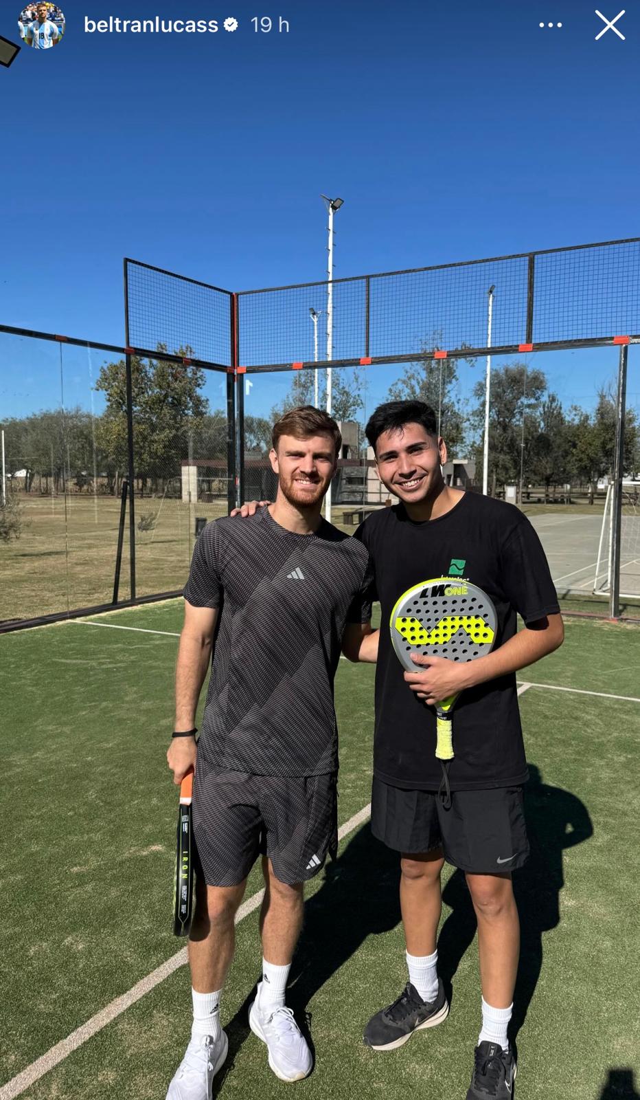 Beltran, in attesa di notizie dal mercato si dedica al... padel (FOTO)