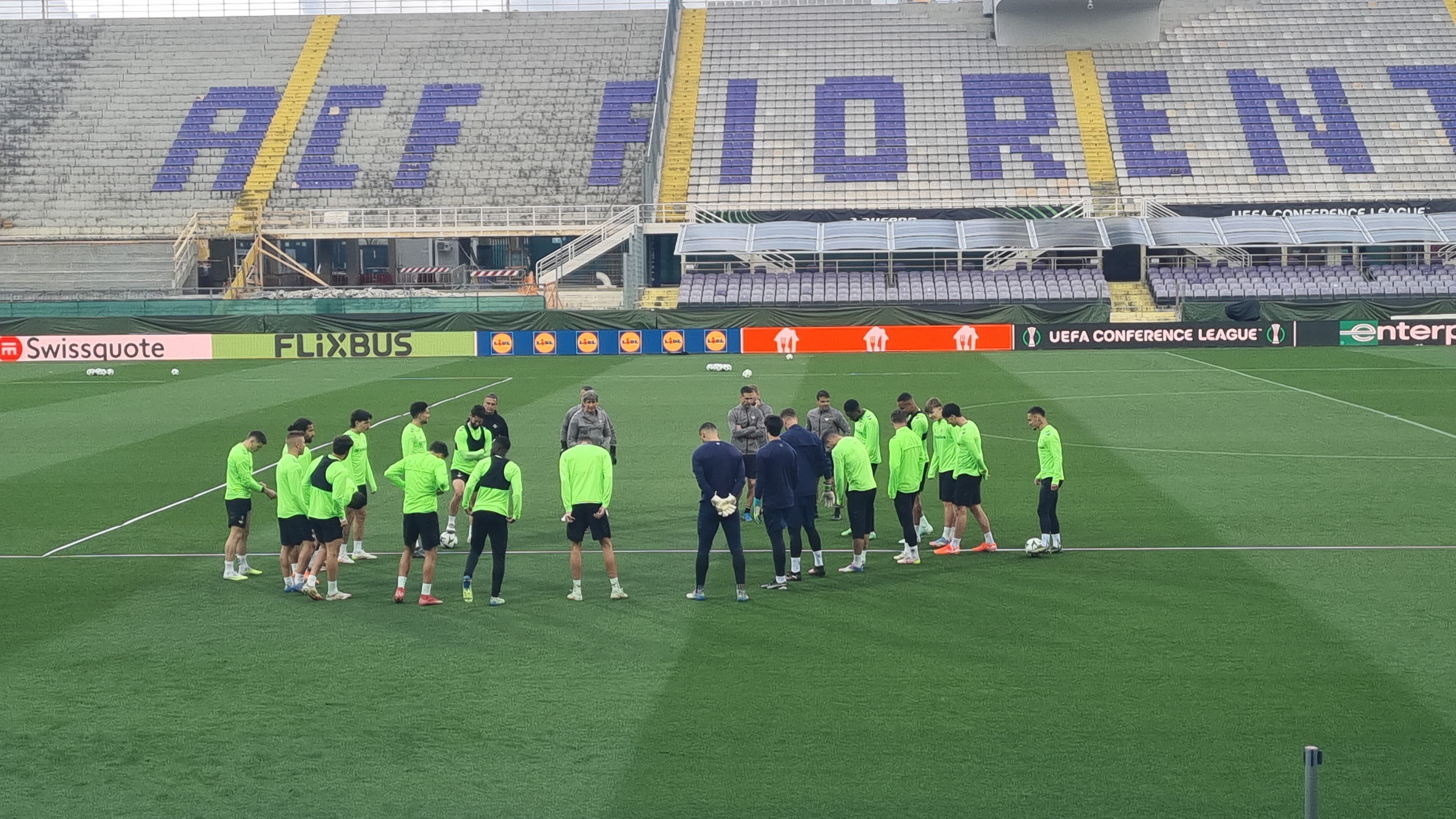 Betis Siviglia, rifinitura in corso al Franchi
