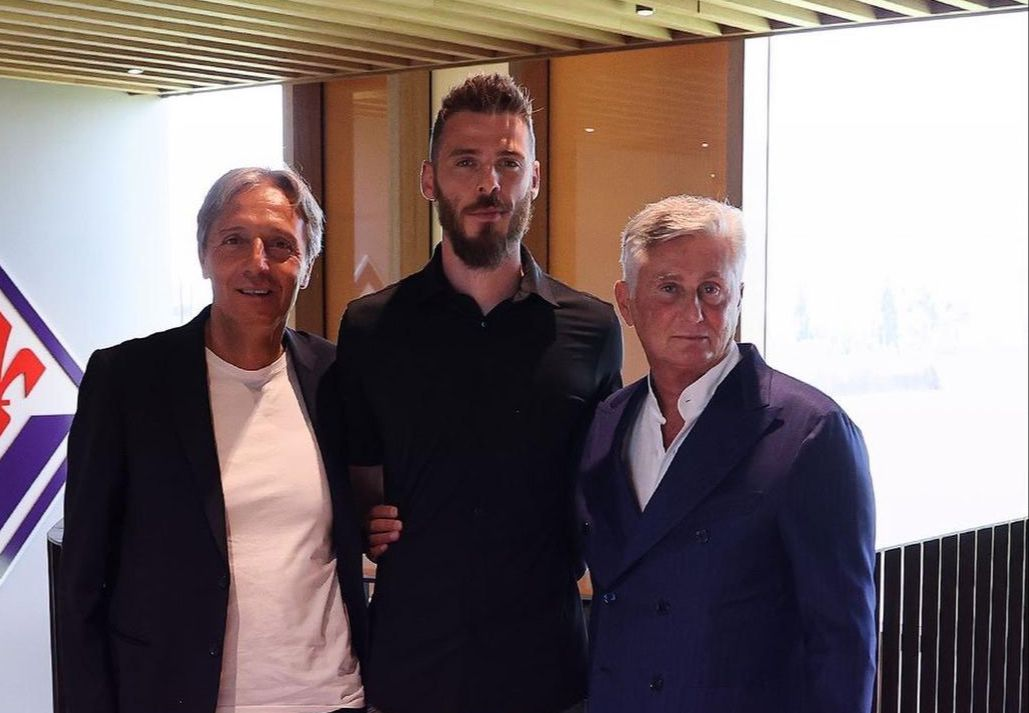 De Gea al Viola Park. Il portiere della Fiorentina ha incontrato Palladino, Ferrari e Pradè