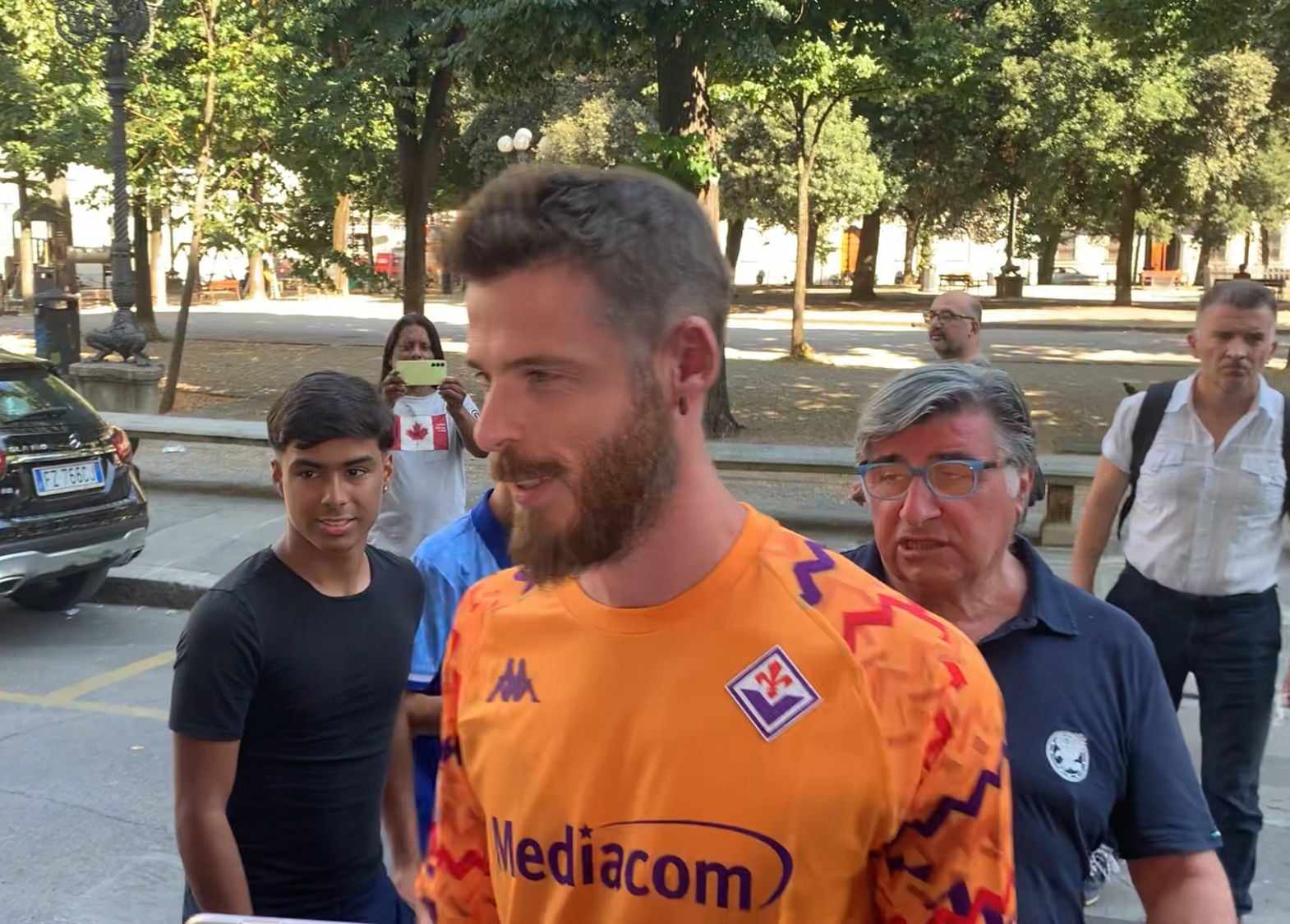 De Gea alle visite mediche: "Sono molto contento di essere qua, forza viola” (VIDEO VI.IT)