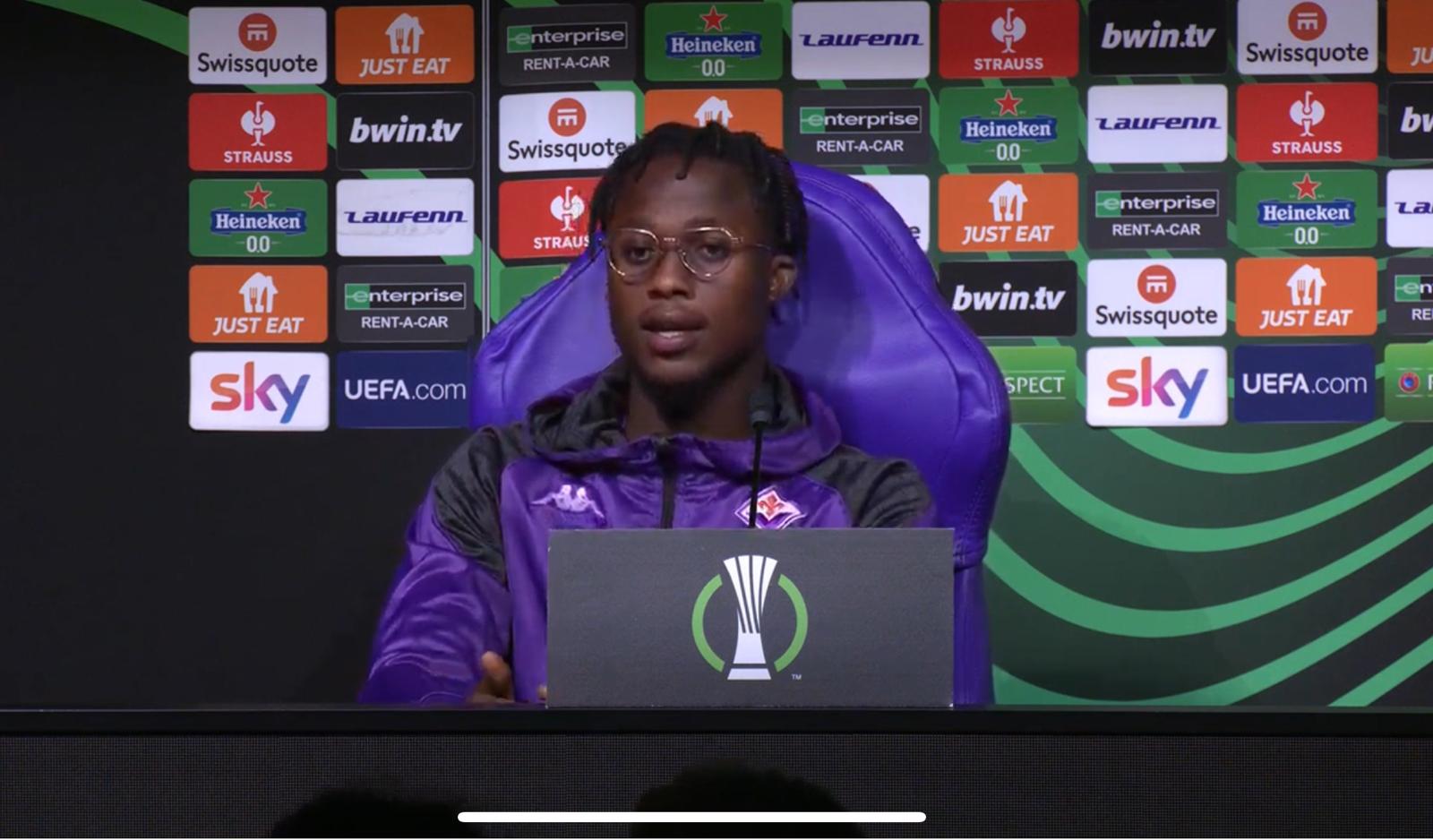 Kouame: “Vogliamo provare a vincere un trofeo, per noi e per Joe. Rinnovo? Non ci penso"