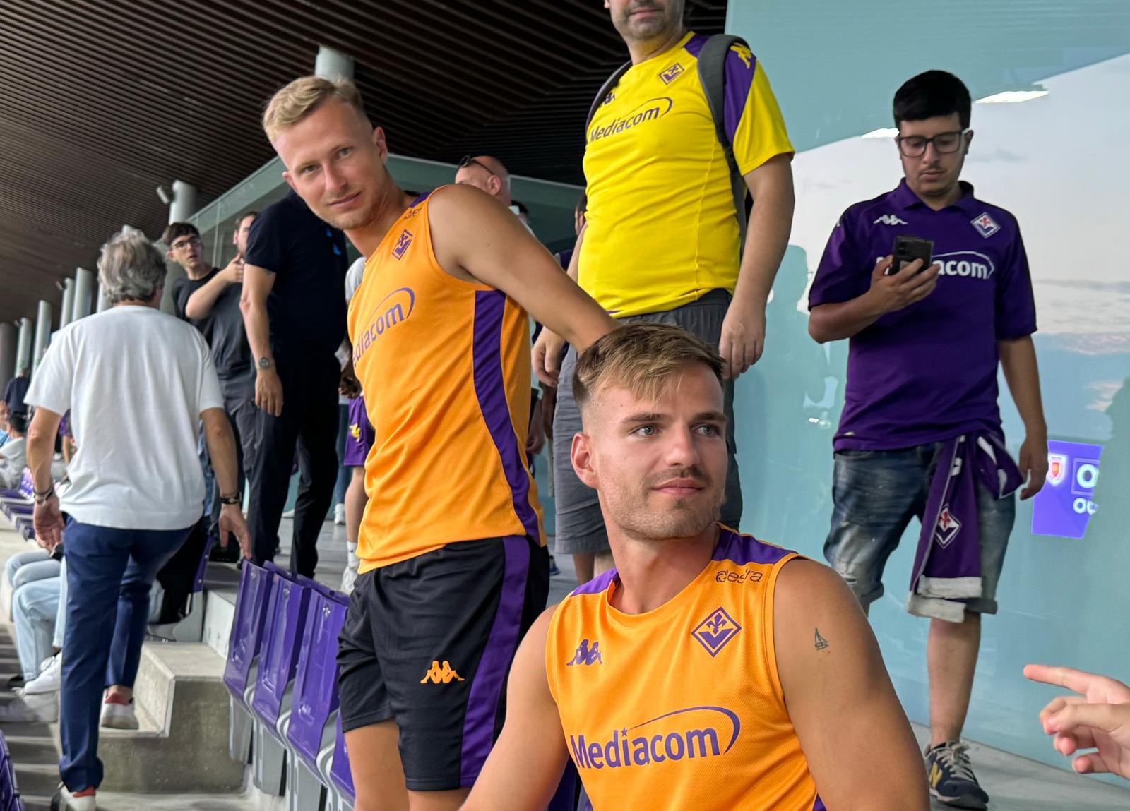 Dal Viola Park, Pongracic e Barak in tribuna a vedere la partita (FOTO VI.IT)